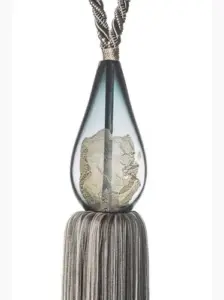 Silver Pod Glass Curtain Tieback 5024
