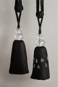 Nouvelle Crystal Curtain Tieback 5008  Crystallia Crystal Curtain Tieback 5009