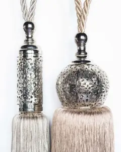 Moroccan Silver Fez Curtain Tieback 4114/4112