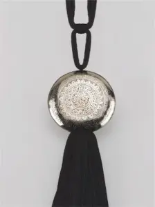Moroccan Silver Disc Curtain Tieback 7061